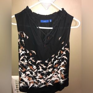 APT 9 blouse black and brown size small